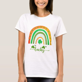Glücklicher Irischer Regenbogen T-Shirt