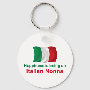 Glücklicher Italiener Nonna Schlüsselanhänger