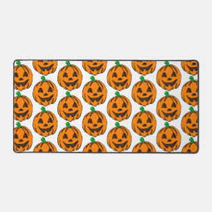 Glücklicher Jack O Lantern Halloween-Muster Schreibtischunterlage