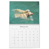 Glücklicher Jagdhund-Labrador retriever-Kalender Kalender (Feb 2027)