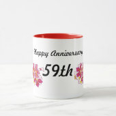 Glücklicher Jahrestag 59. Tasse (Zentrum)