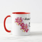 Glücklicher Jahrestag 73. Tasse (Links)