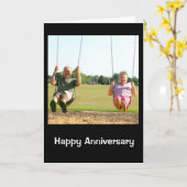 Glücklicher Jahrestag an ein paar echte Schwinger Karte (Gelbe Blume)