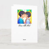 glücklicher Jahrestag | Anime Kiss Karte (Rückseite)