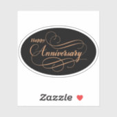 glücklicher Jahrestag Aufkleber (Blatt)