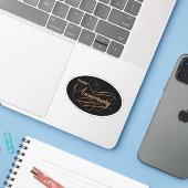 glücklicher Jahrestag Aufkleber (Laptop mit iPhone)