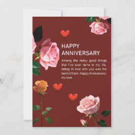 glücklicher Jahrestag Einladung