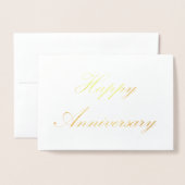 glücklicher Jahrestag Folienkarte (Vorderseite mit Umschlag)