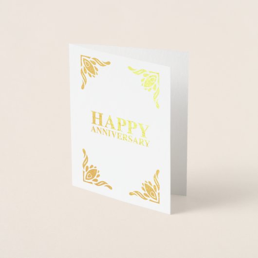 glücklicher Jahrestag Folienkarte (Vorderseite)