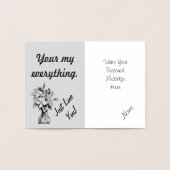 glücklicher Jahrestag Folienkarte (Innenseite)