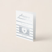 glücklicher Jahrestag Folienkarte (Vorderseite)