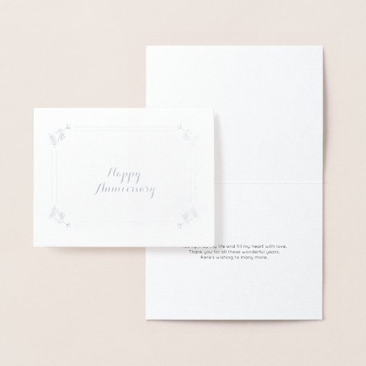 glücklicher Jahrestag Folienkarte (Anzeige)