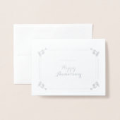 glücklicher Jahrestag Folienkarte (Vorderseite mit Umschlag)