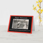 glücklicher Jahrestag - FUNNY Karte (Gelbe Blume)