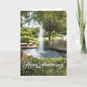 Glücklicher Jahrestag, geklappte Grußkarte Karte (Vorderseite)