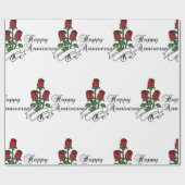  glücklicher Jahrestag Geschenkpapier (Flach)