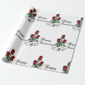 glücklicher Jahrestag Geschenkpapier (Ungerollt)