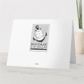 glücklicher Jahrestag: gestreift Karte (Rückseite)