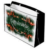 glücklicher Jahrestag Große Geschenktüte (Rückseite Schrägansicht)