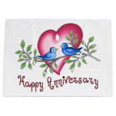 glücklicher Jahrestag Große Geschenktüte (Vorderseite)