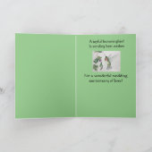 Glücklicher Jahrestag Herzlichen Glückwunsch Hummi Karte (Innenseite)