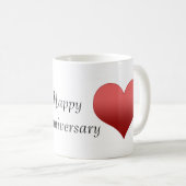 Glücklicher Jahrestag Kaffeetasse (VorderseiteRechts)