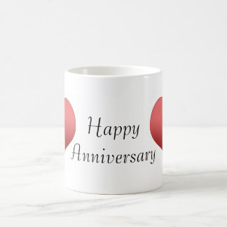 Glücklicher Jahrestag Kaffeetasse