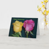 glücklicher Jahrestag Karte (Gelbe Blume)