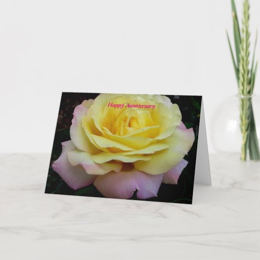 glücklicher Jahrestag Karte (Vorderseite)