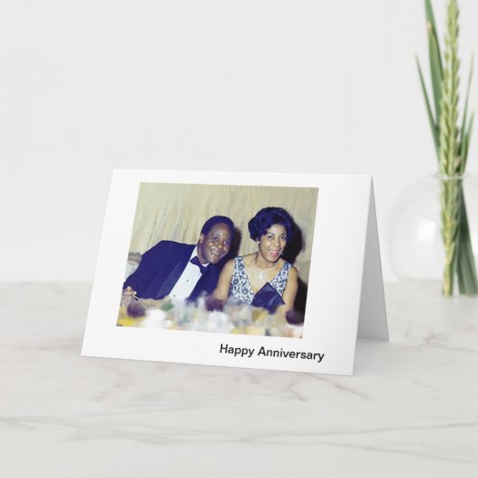 Glücklicher Jahrestag Karte (Vorderseite)