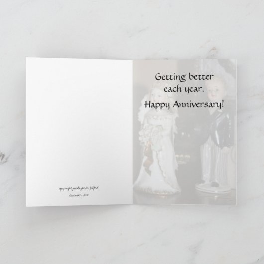 Glücklicher Jahrestag Karte (Innenseite)
