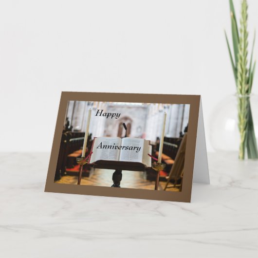 glücklicher Jahrestag Karte (Vorderseite)