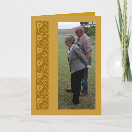 glücklicher Jahrestag Karte (Vorderseite)