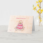 Glücklicher Jahrestag! Karte (Gelbe Blume)