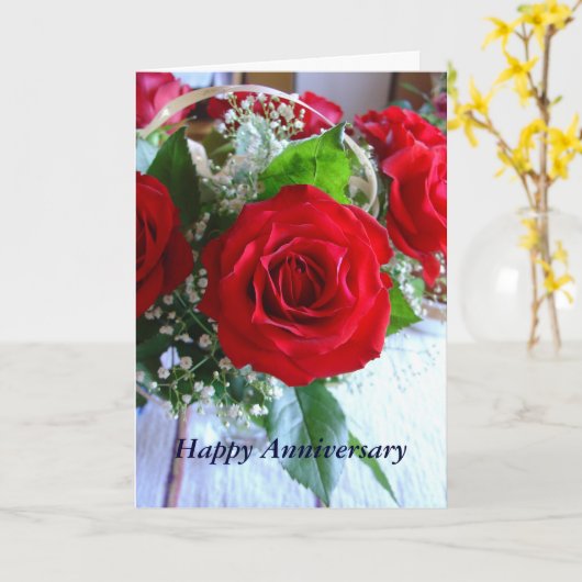 glücklicher Jahrestag Karte (Gelbe Blume)