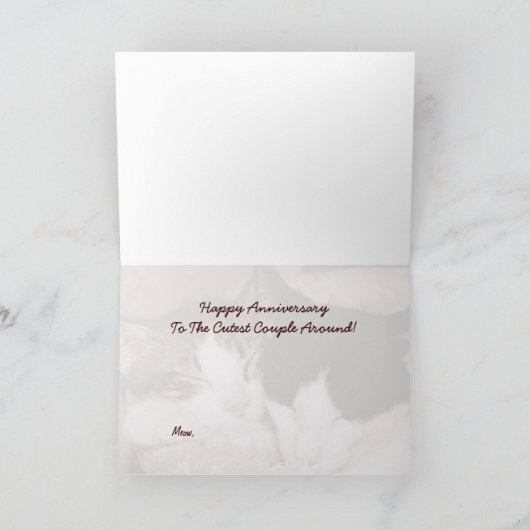 Glücklicher Jahrestag Karte (Innenseite)