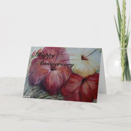 glücklicher Jahrestag Karte (Vorderseite)