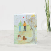 glücklicher Jahrestag Karte (Vorderseite)