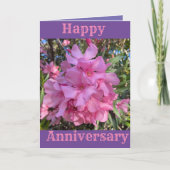 glücklicher Jahrestag Karte (Vorderseite)