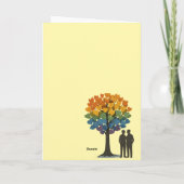 glücklicher Jahrestag - LGBTQ+ Paar Karte (Rückseite)