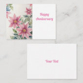 glücklicher Jahrestag Mitteilungskarte (Vorne/Hinten)