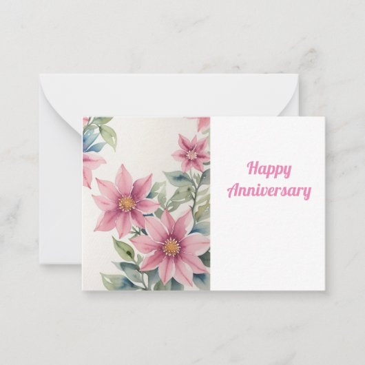 glücklicher Jahrestag Mitteilungskarte (Vorderseite)