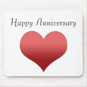 Glücklicher Jahrestag Mousepad (Vorne)