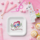 glücklicher Jahrestag Pappteller (Party)