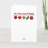 glücklicher Jahrestag | Pixel Art Ocean Karte (Rückseite)