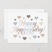 glücklicher Jahrestag Postkarte (Vorne/Hinten)