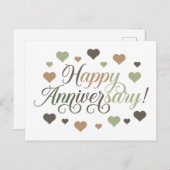 glücklicher Jahrestag Postkarte (Vorne/Hinten)