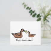 glücklicher Jahrestag Postkarte (Stehend Vorderseite)