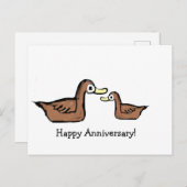 glücklicher Jahrestag Postkarte (Vorne/Hinten)