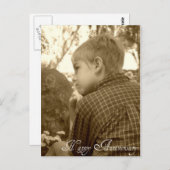 glücklicher Jahrestag Postkarte (Vorne/Hinten)